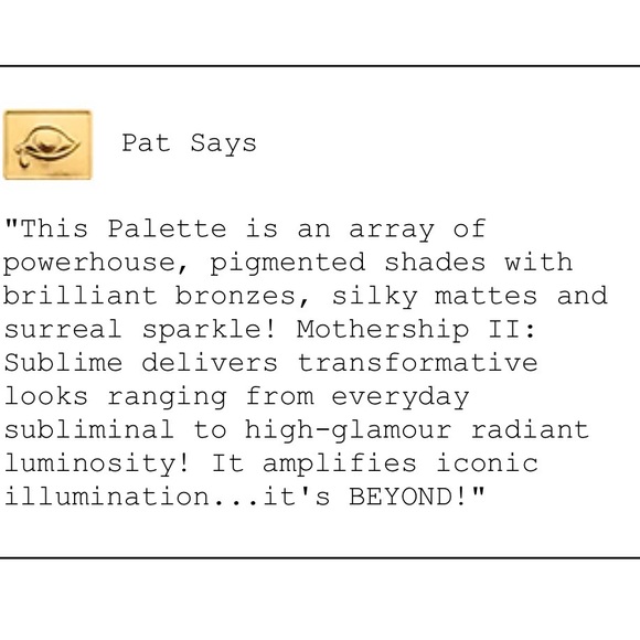 🔥Pat McGrath Mothership II: 
  Sublime Eyeshadow Palette🔥 - Picture 5 of 5